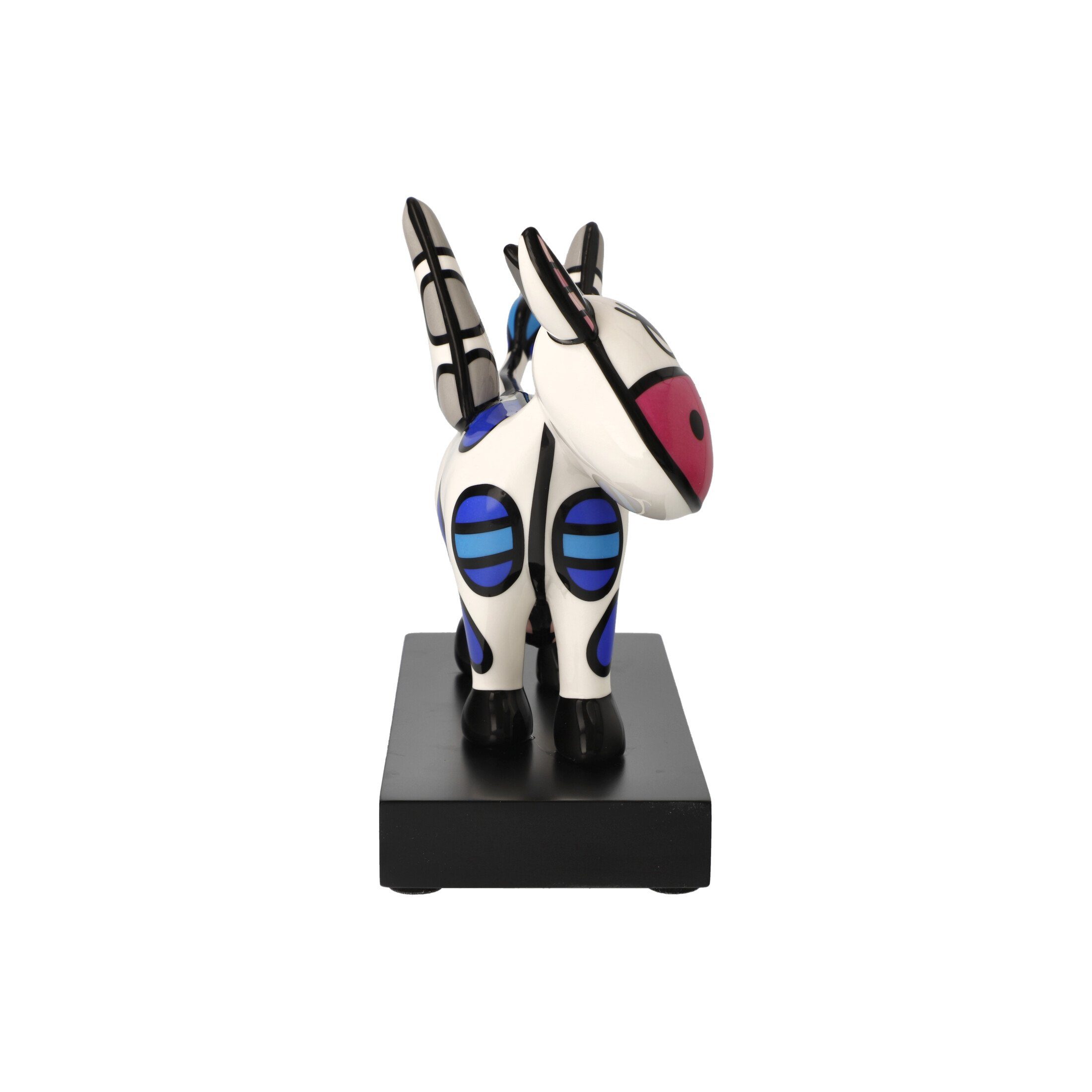 Goebel Fantasy-Figur Flying Cow -Romero Britto, Dekofigur aus Porzellan auf Holzsockel