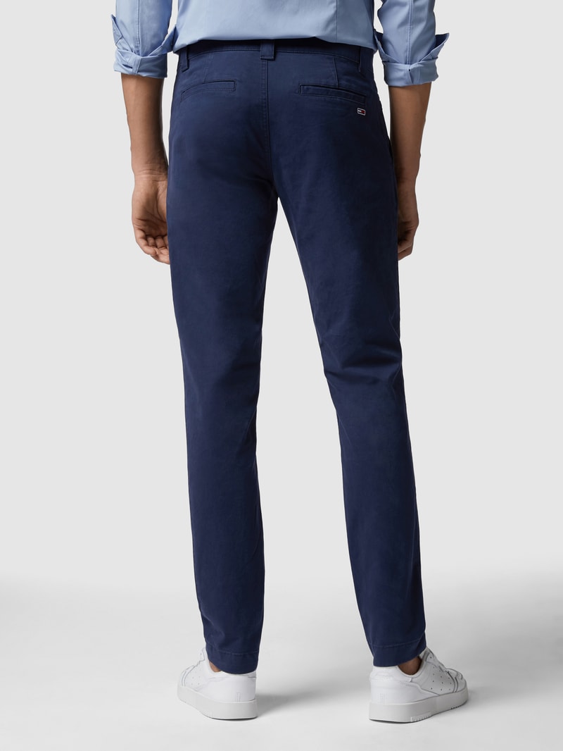 Slim Fit Chino mit Stretch-Anteil Modell 'Scanton' in marineblau