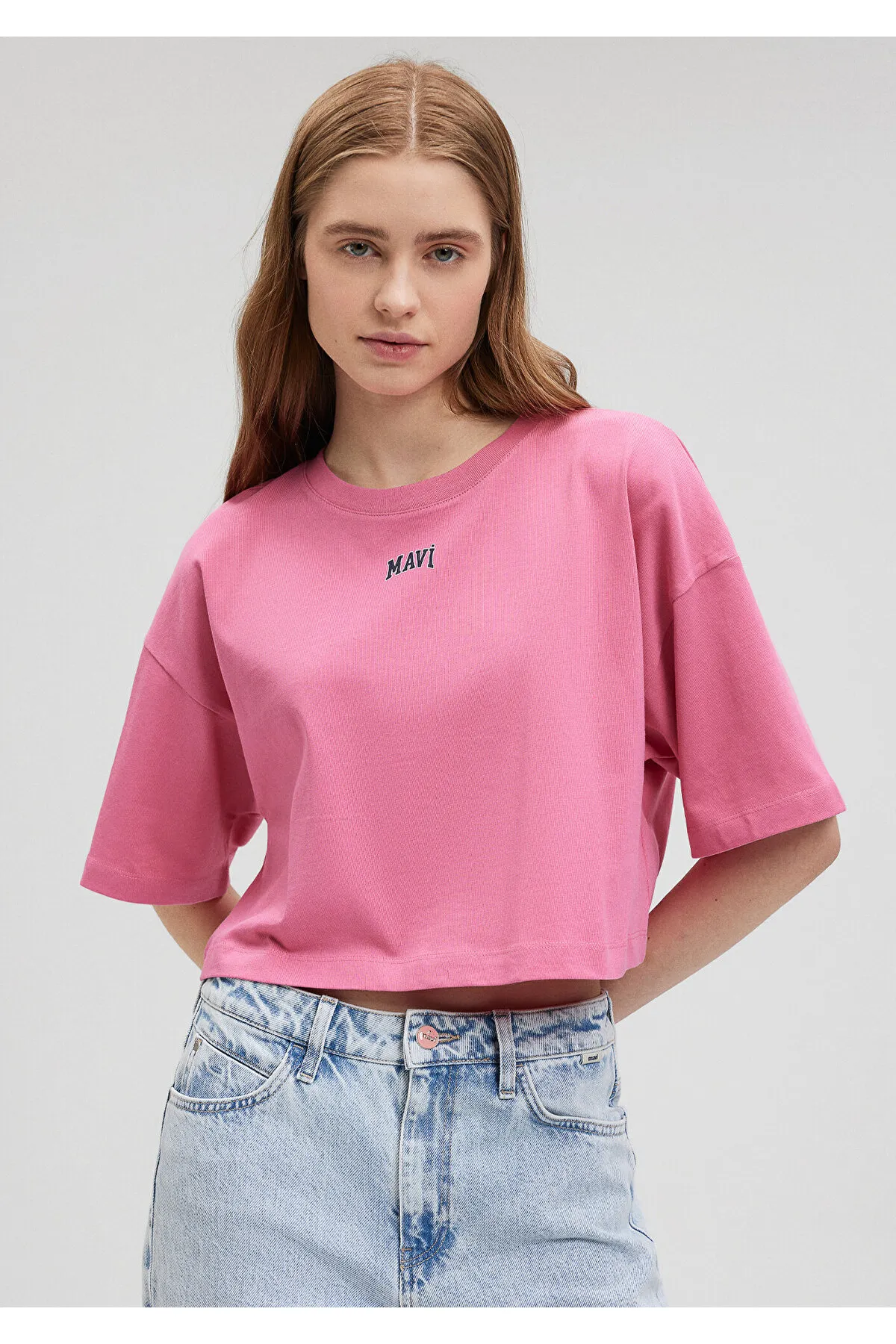 Mavi  Rosa Crop T-Shirt mit Logo-Print Crop / Short Cut1611585-84670