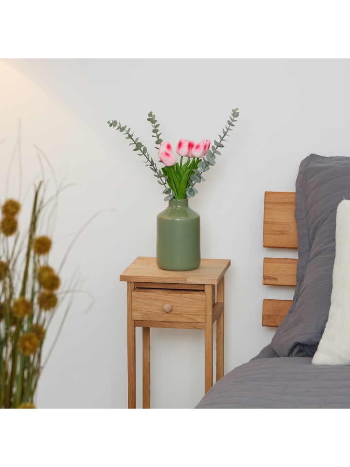 relaxdays 24 x Kunsttulpe in Rosa/ Grün günstig kaufen onesize