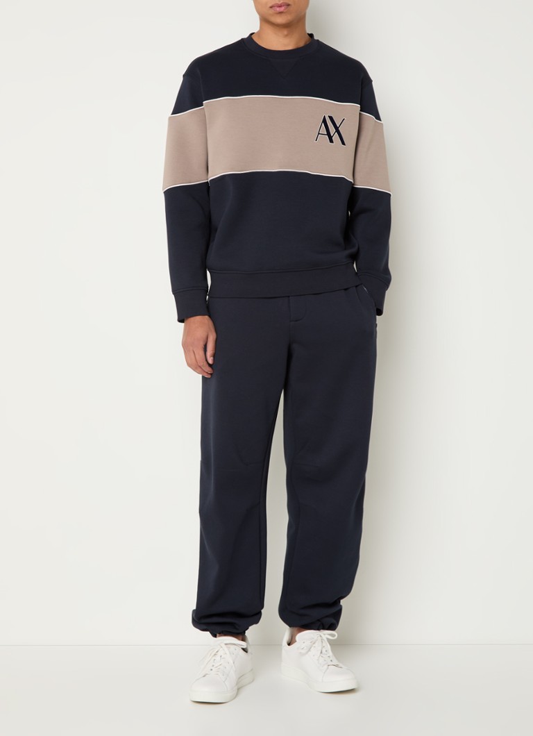Pantaloni largi cu buzunare laterale Armani Exchange