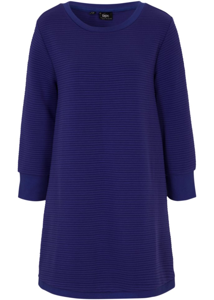 Langes Sweatshirt Tunika mit Struktur in A-Line, 3/4 Arm