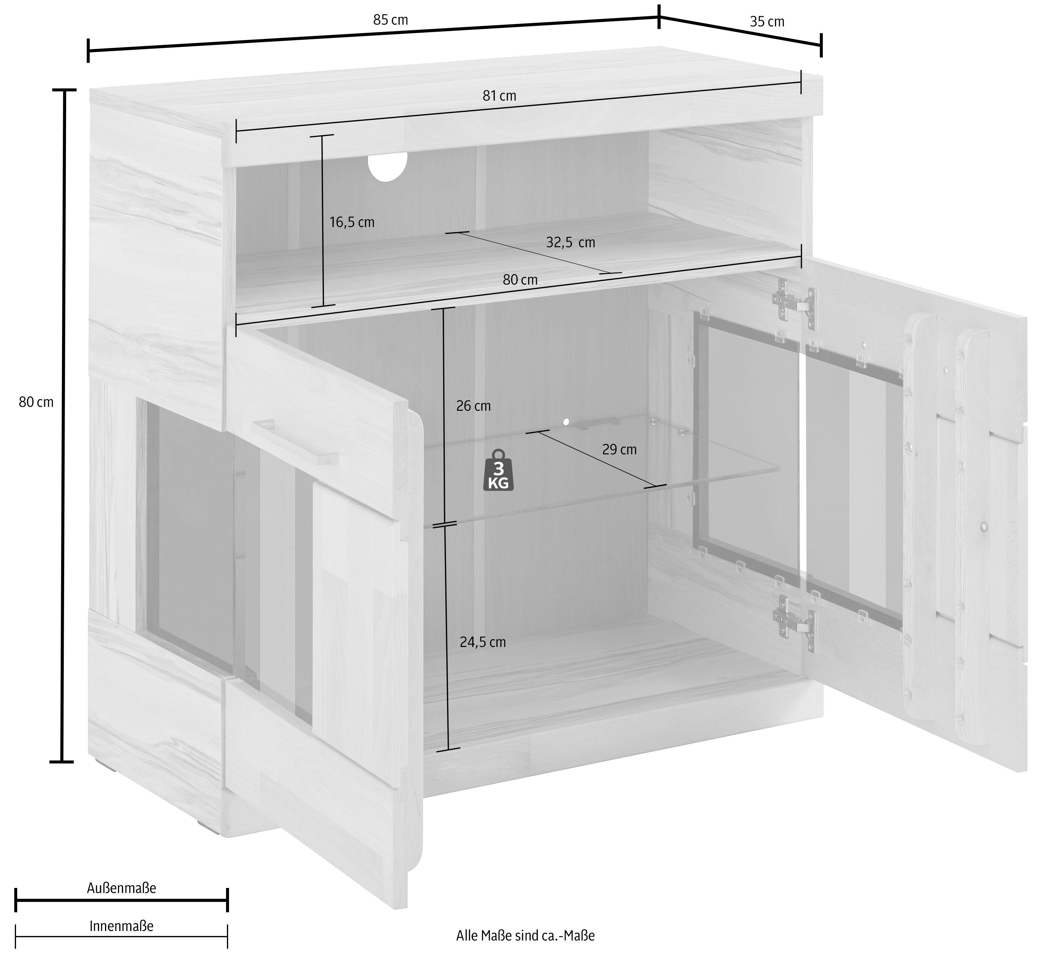 Woltra Kommode Ribe, Breite 85 cm