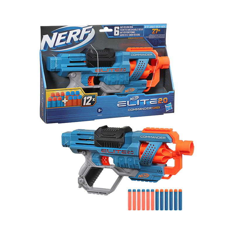 Nerf Utskyter Elite 2,0 Commander RD-6, Nerf