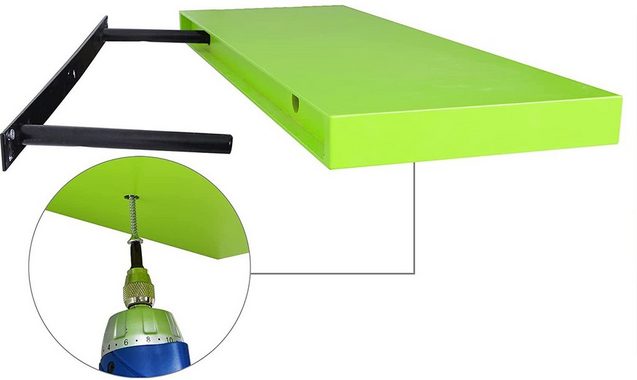 EUGAD Wandregal, 1-tlg., Holz Board Modern in verschiedenen Farben Größen