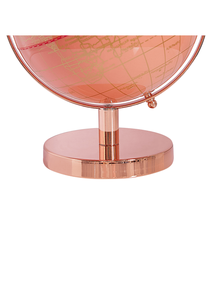 Beliani Globus CABOT in Roségold/Rosa - (W) 22 x (H) 28 x (L) 22 cm günstig kaufen onesize