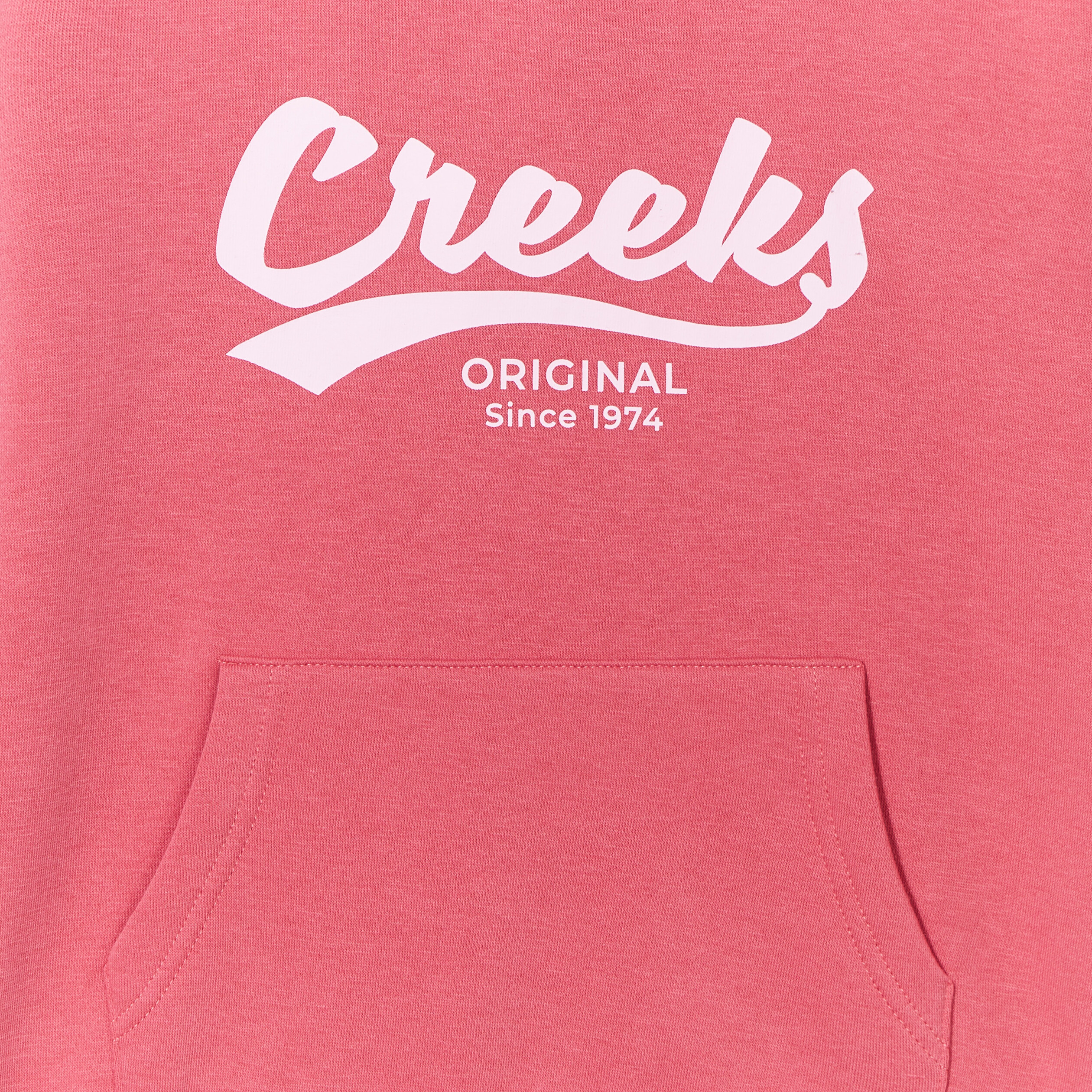 Sweat oversize à capuche hoodie Creeks rose framboise fille | La Halle
