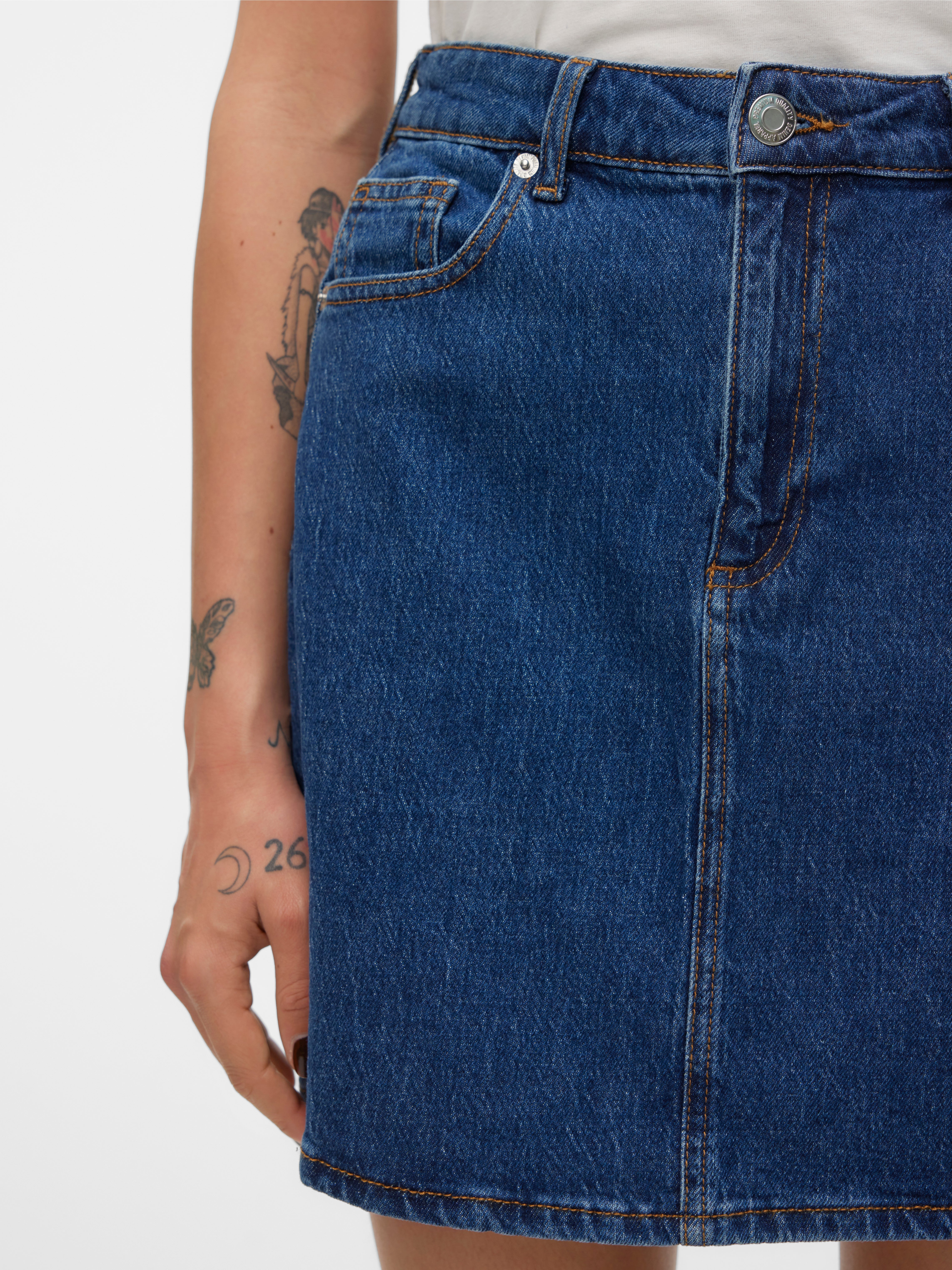 VMTESSA Hohe Taille Kurzer Rock