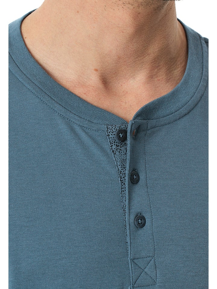 Schiesser Pyjama in Blaugrau günstig kaufen