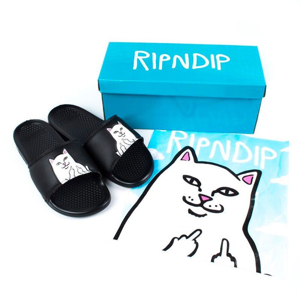 RIPNDIP Lord Nermal Slides - black Badepantolette