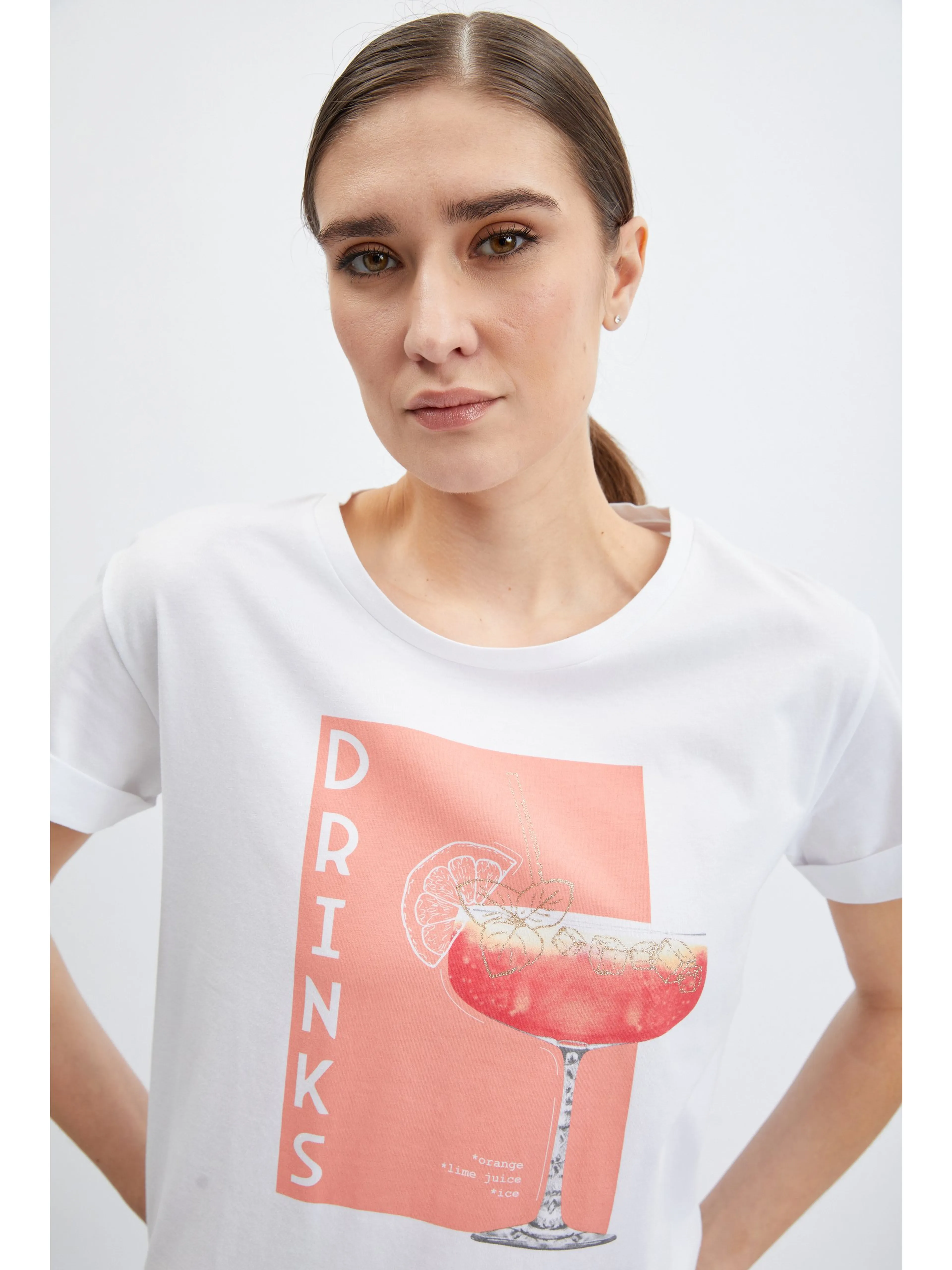 Weißes ORSAY Damen-T-Shirt
