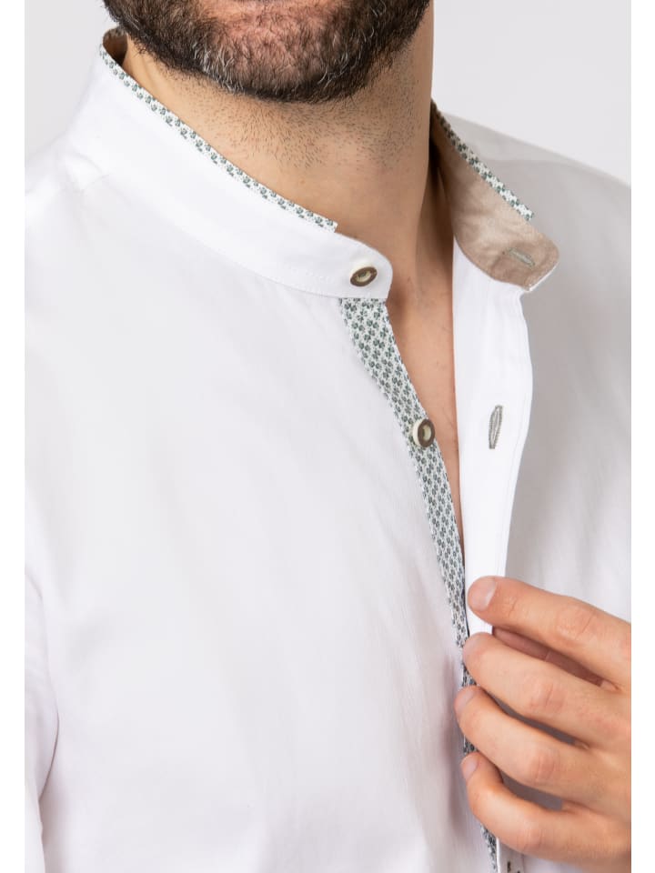 Stockerpoint Stockerpoint Trachtenhemd Raffa in weiss-grün günstig kaufen