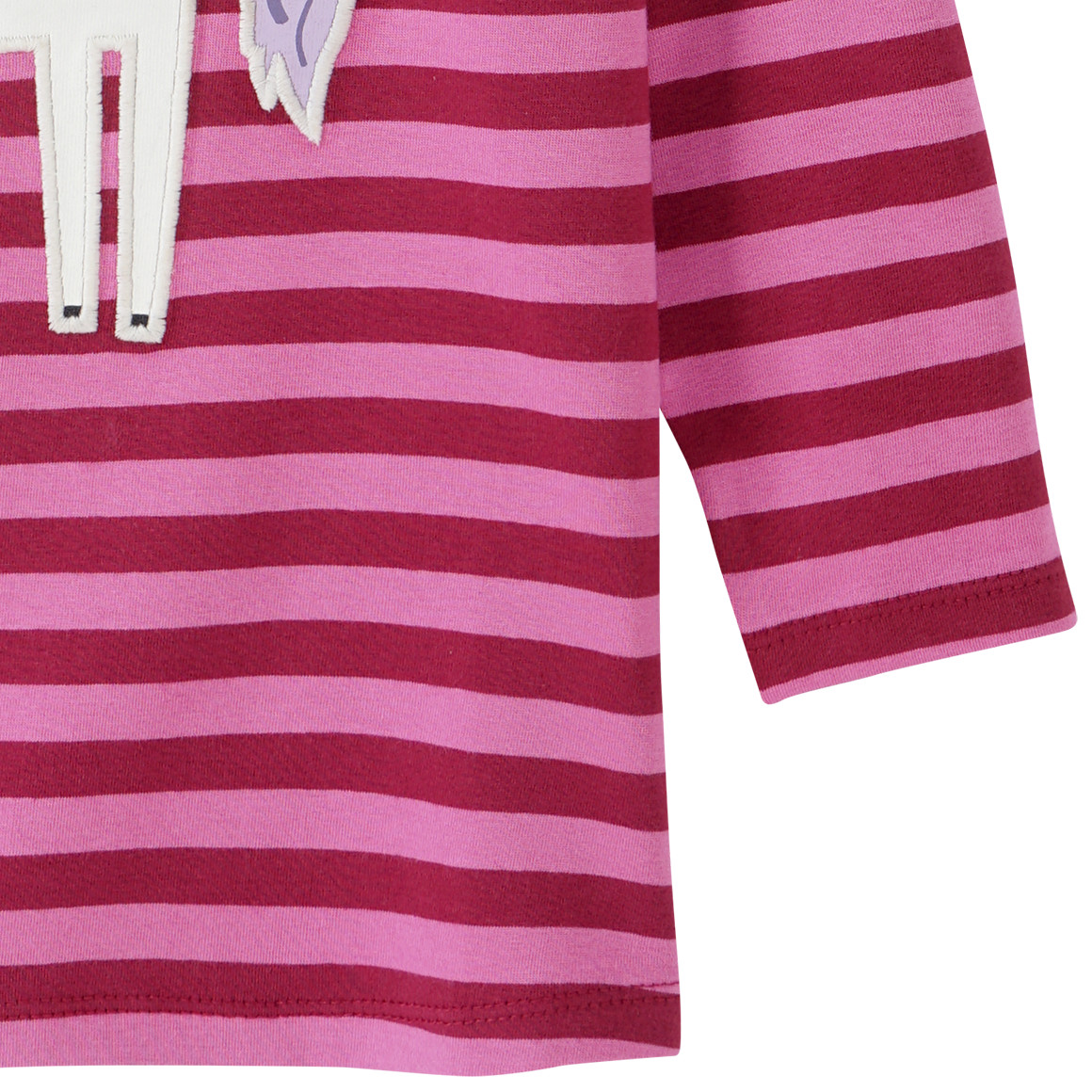 Mädchen Langarmshirt mit Einhorn-Applikation