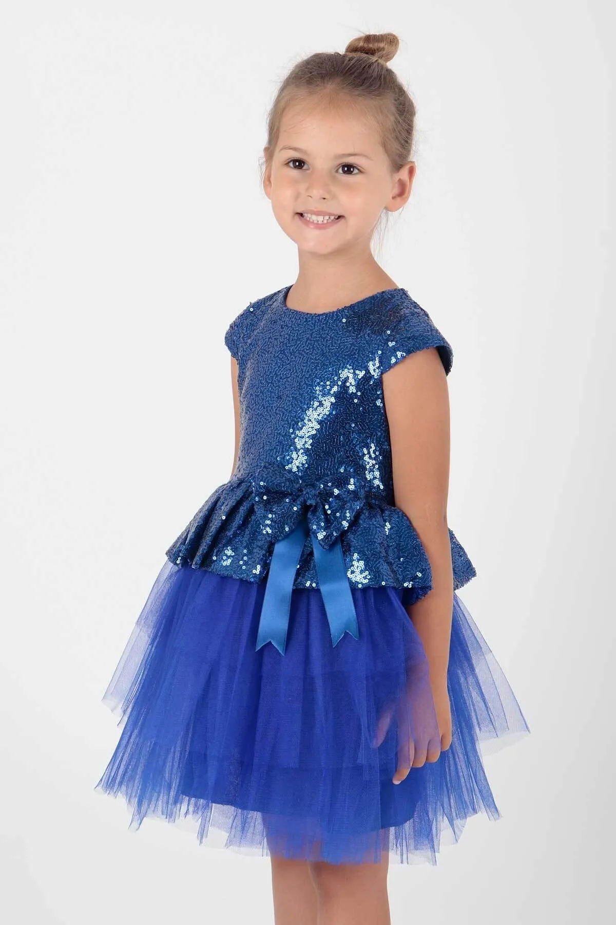 AHENGİM  Trendiges Abendkleid mit Pailletten für Mädchen Ak2207
