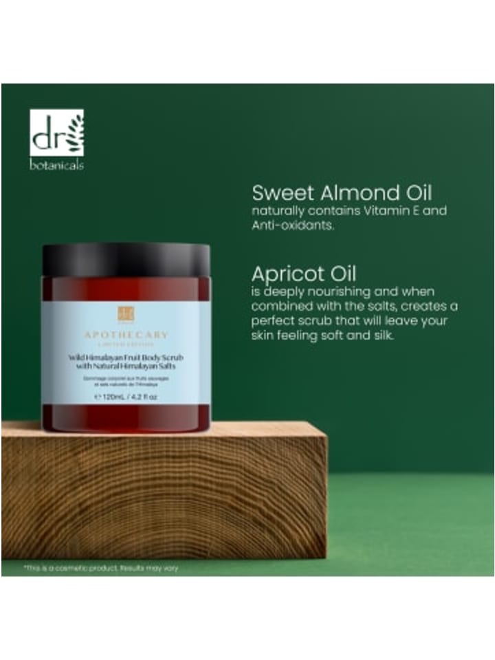 Dr Botanicals Wild Himalayan Fruit Body Scrub mit natürlichen Himalaya-Salzen 120ml günstig kaufen onesize