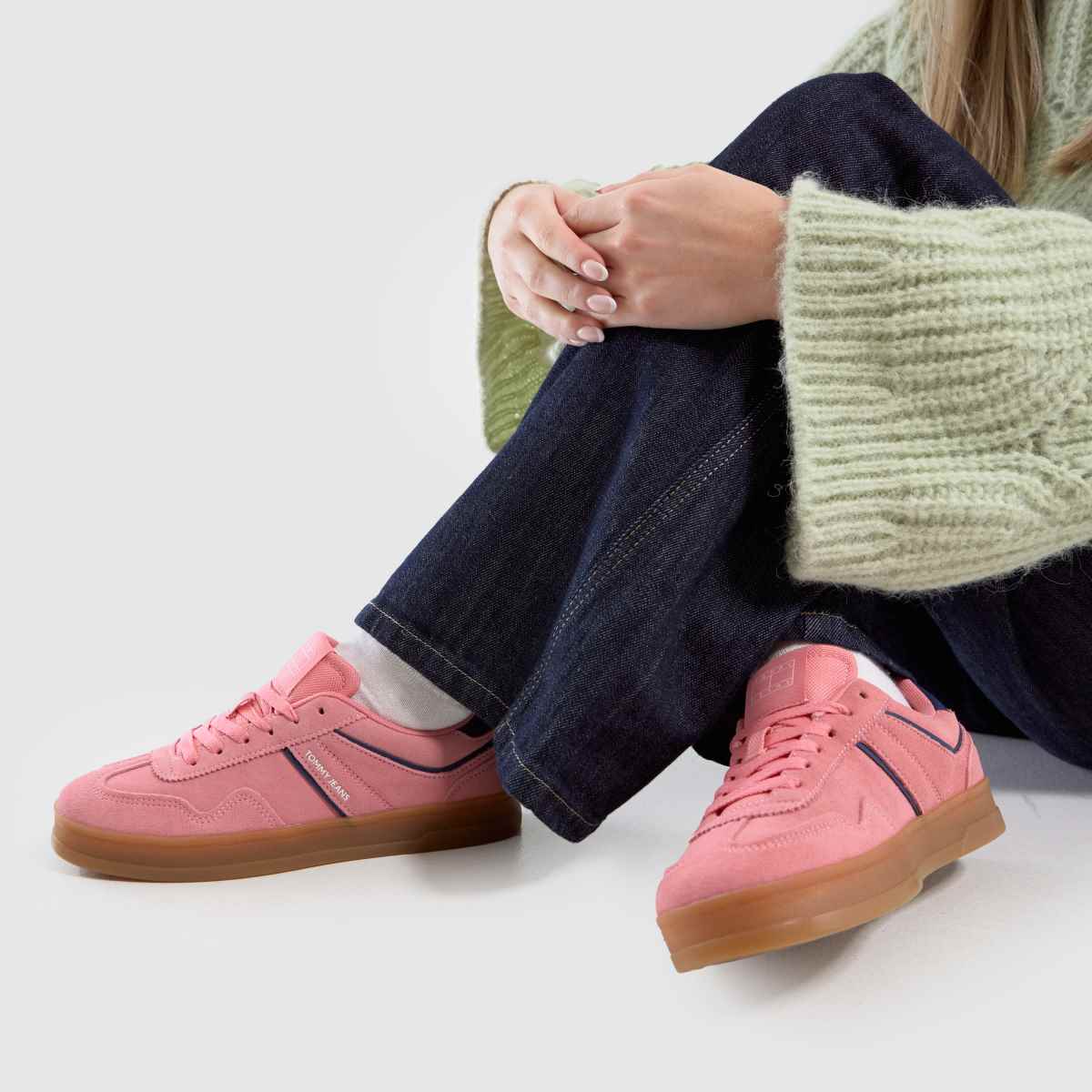Tommy Jeans – Greenwich – Ljusrosa träningsskor