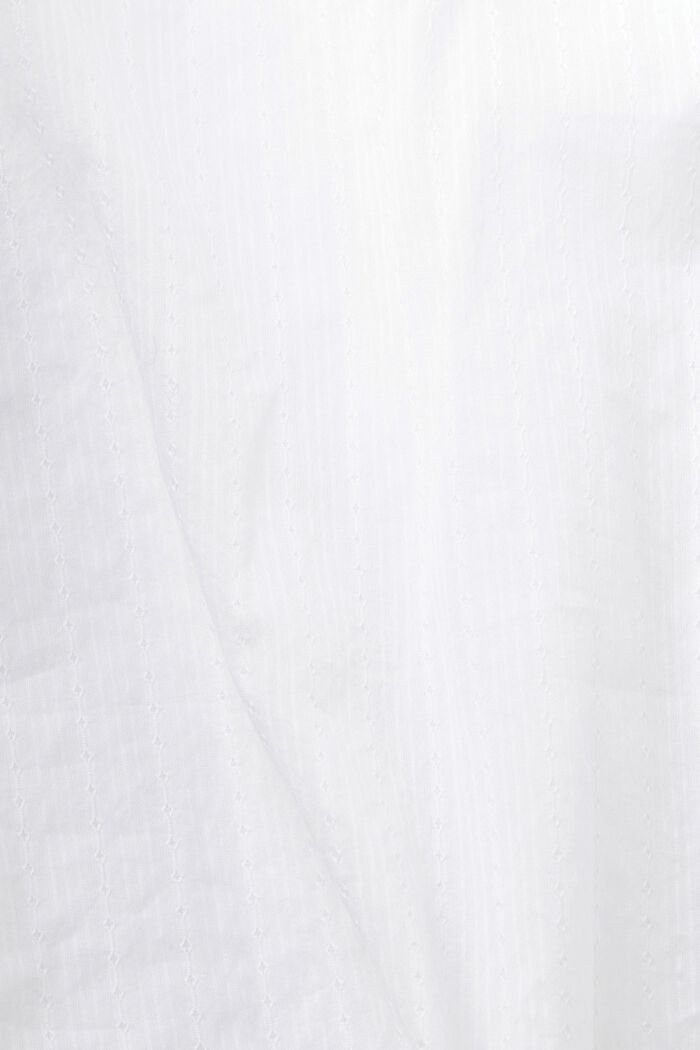 Baumwollbluse mit V-Ausschnitt
