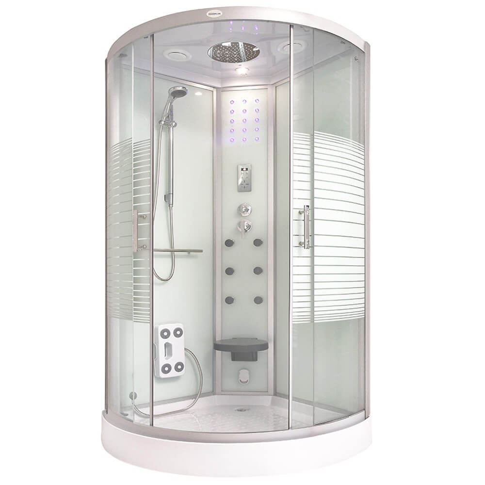 Home Deluxe Duschkabine WHITE PEARL - ca. 100 x 100 cm