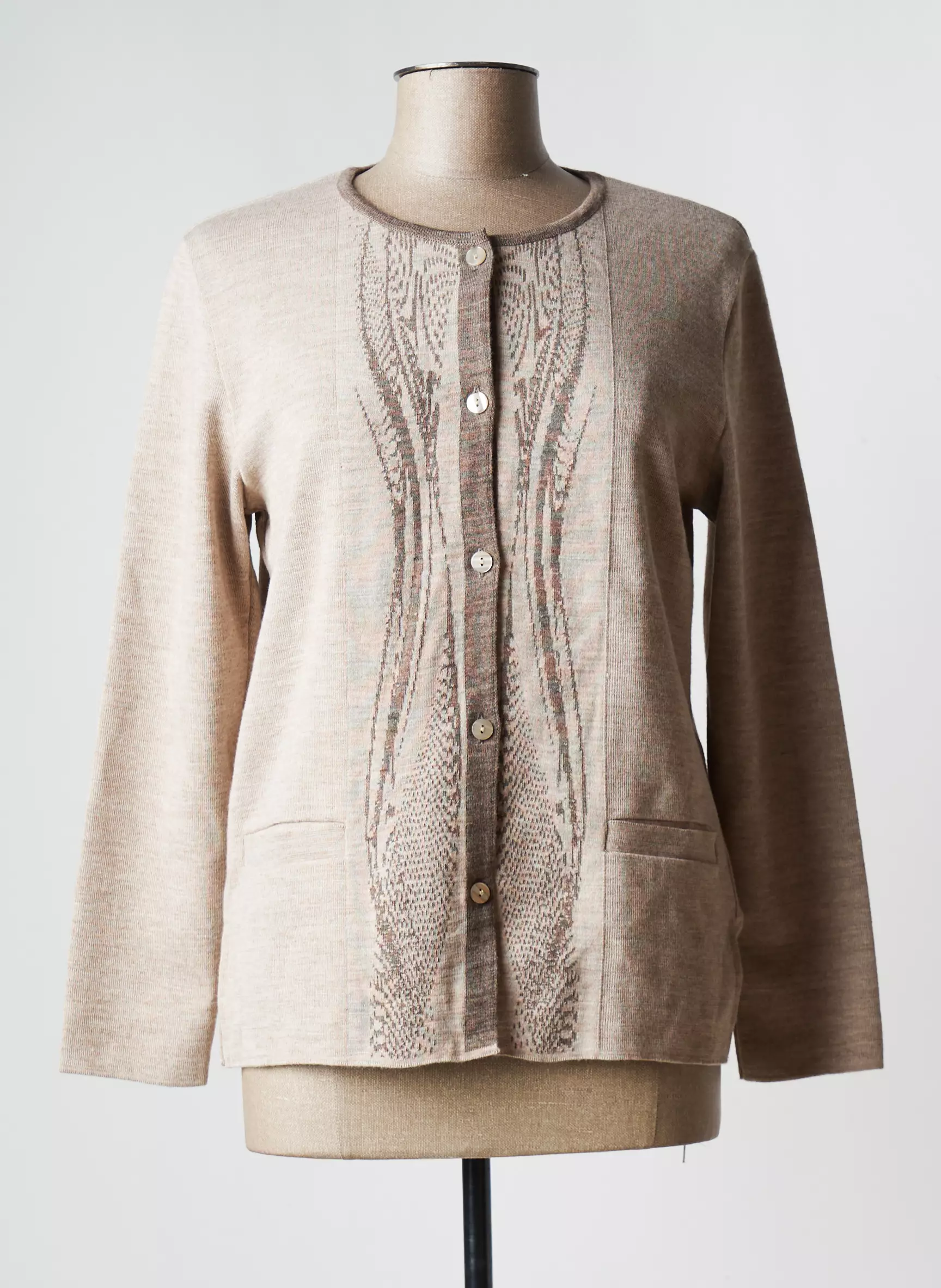 Eleane Cardigans Femme couleur beige