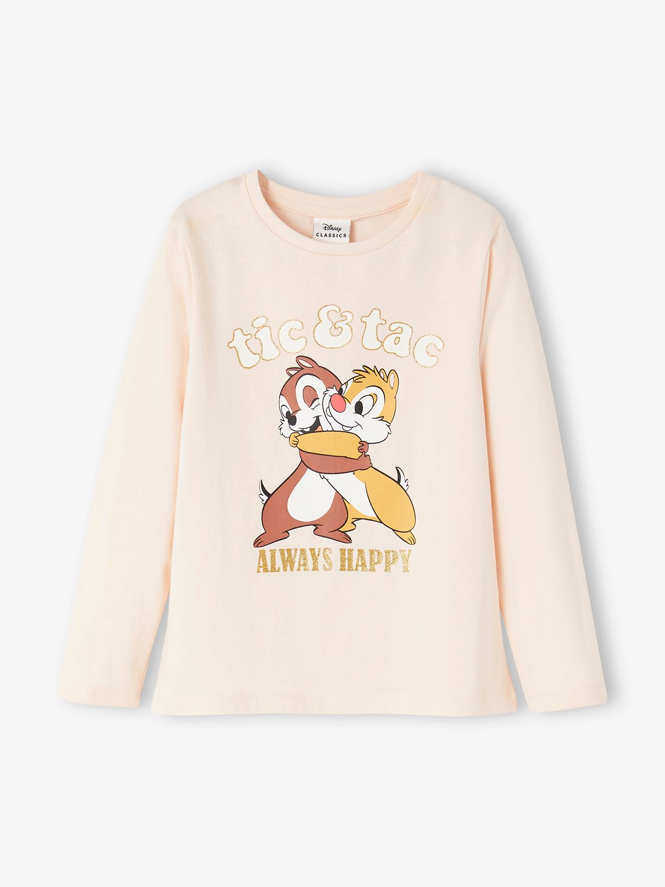 Pyjama fille DS® Tic & Tac rose/écru