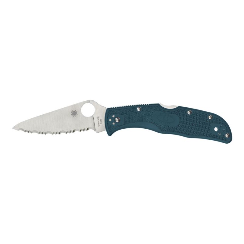 Spyderco Endela FRN Blue K390 Serrated C243FSK390