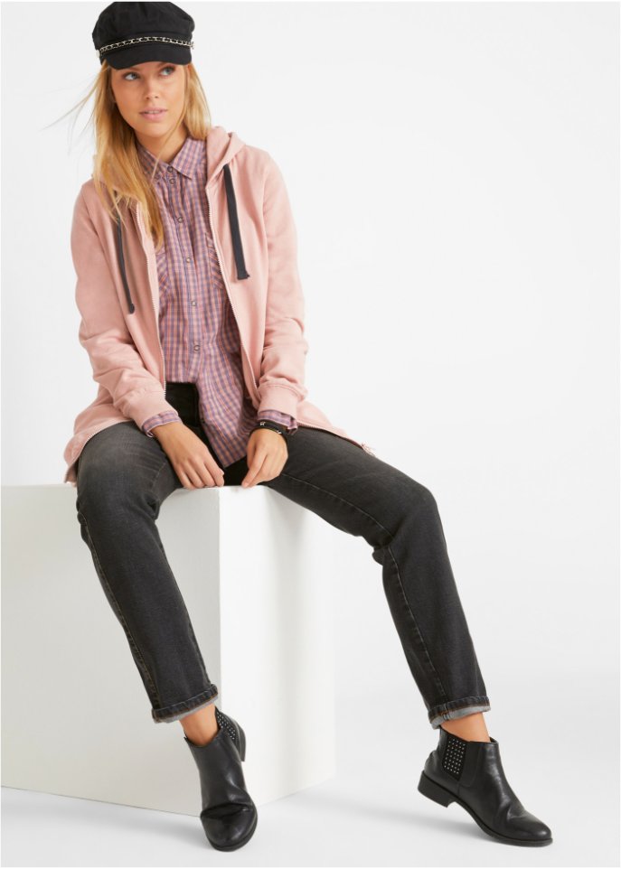Long-Sweatjacke