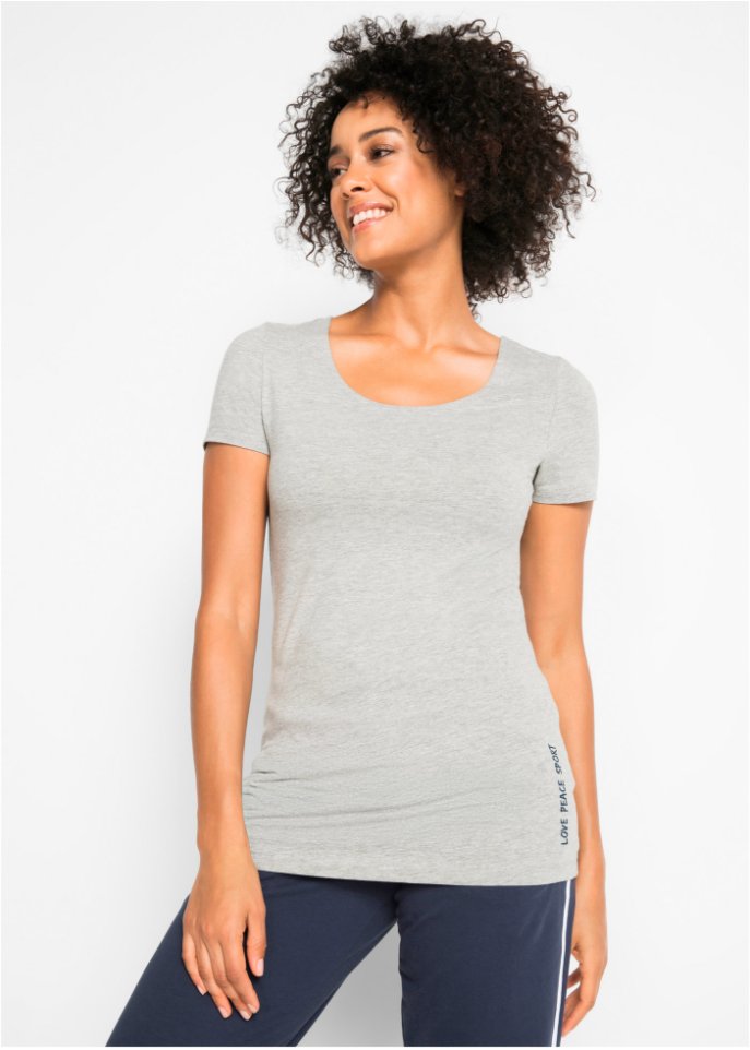 Sport-Longshirt mit Baumwolle (2er Pack)