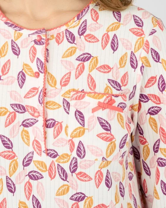 Chemise de nuit maille interlock imprimé