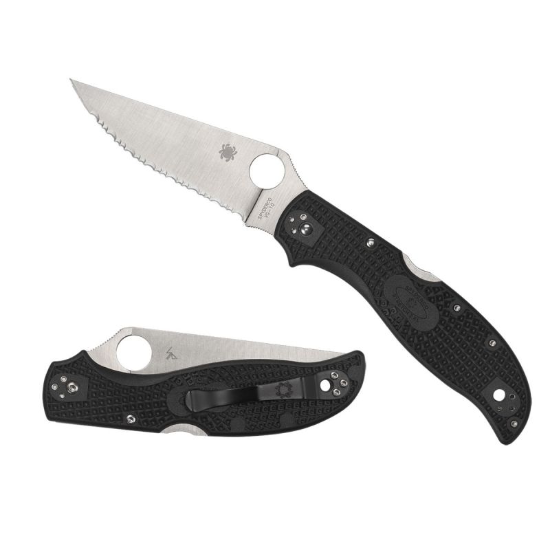 Spyderco Stretch 2 XL Frn Black Serrated C258SBK