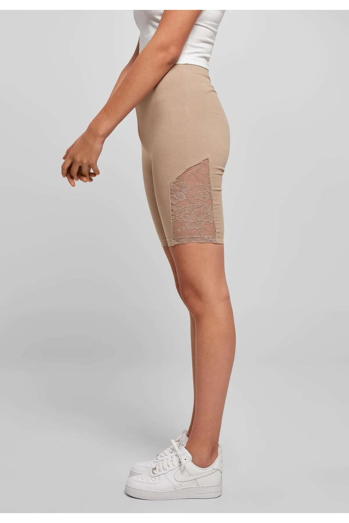 Urban Classics  Kurze Sporthose - Braun - Hoher Bund