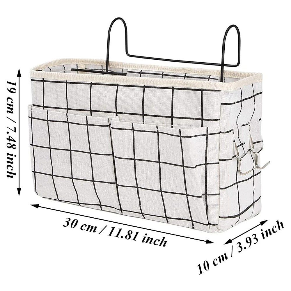 KOMIRO Betttasche Bett Tasche Multifunktionale zum Einhängen mit Darhthaken 2 Stück (2-tlg)