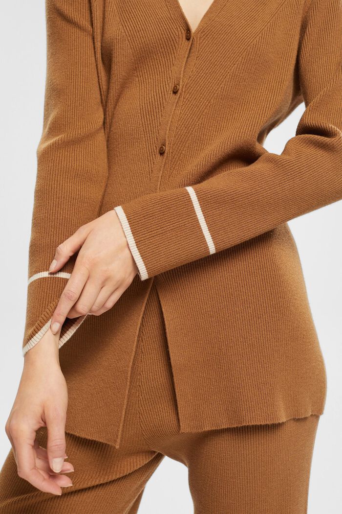 Gerippter Cardigan, LENZING™ ECOVERO™