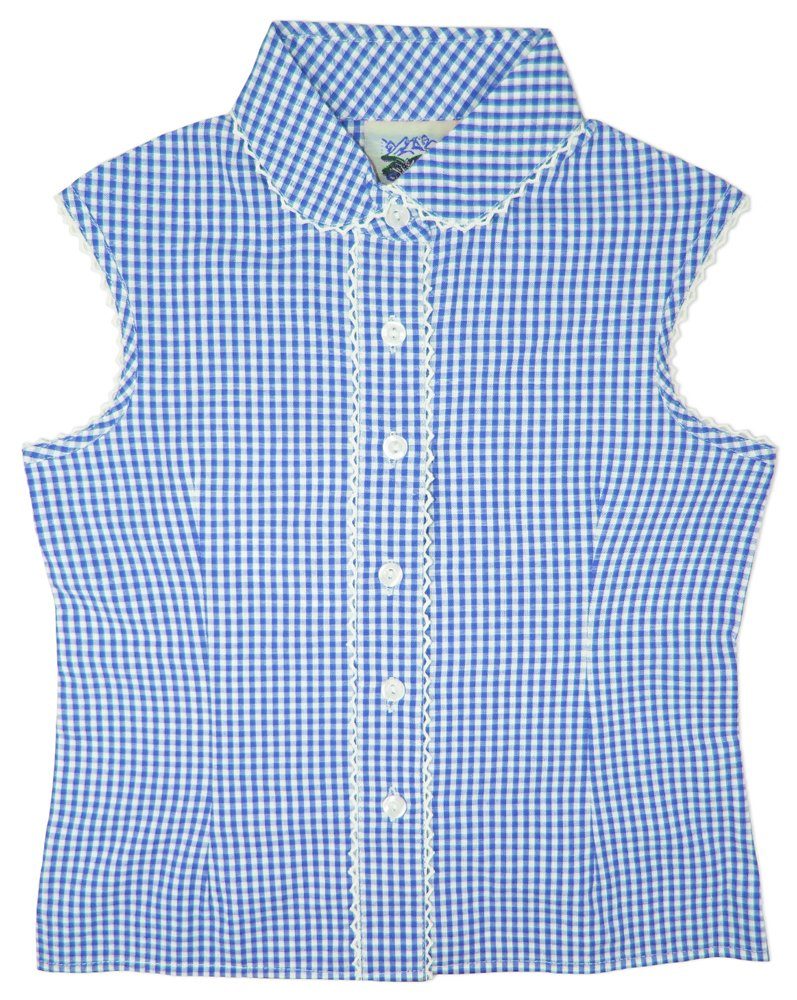 Isar-Trachten Trachtenbluse Kinder Trachtenbluse 'Lilly', Blau