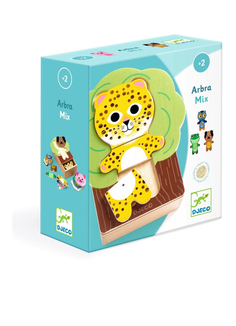 Puzzle din lemn Djeco Arbramix cu 18 piese