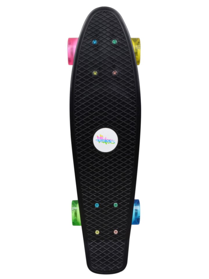 No Rules Skateboard ABEC 5 Fun Neon, mit Leuchtrollen, ab 4 Jahre günstig kaufen onesize