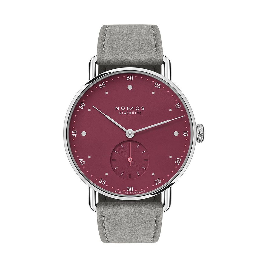 Nomos Glashütte Damenuhr Metro 33 muted red