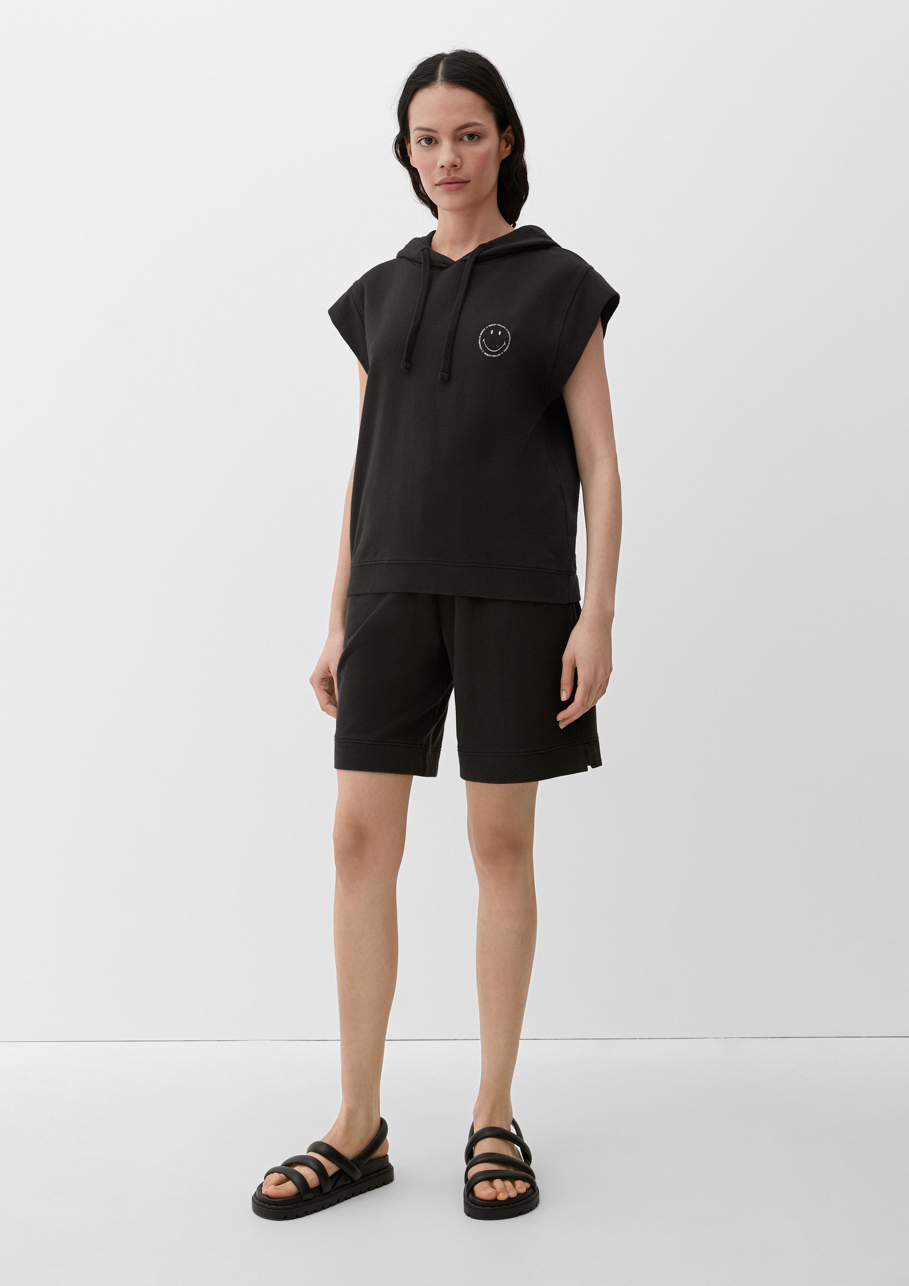 Kurzarm-Sweatshirt mit Smiley-Print  2131438-9999