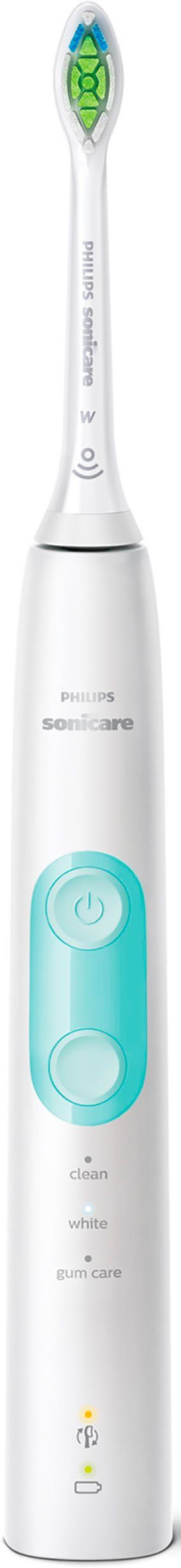 Philips Sonicare Elektrische Zahnbürste ProtectiveClean 5100 HX6851/34, Aufsteckbürsten: 2 St., 2er-Set, mit Schalltechnologie, 3 Putzprogramme, Reiseetui