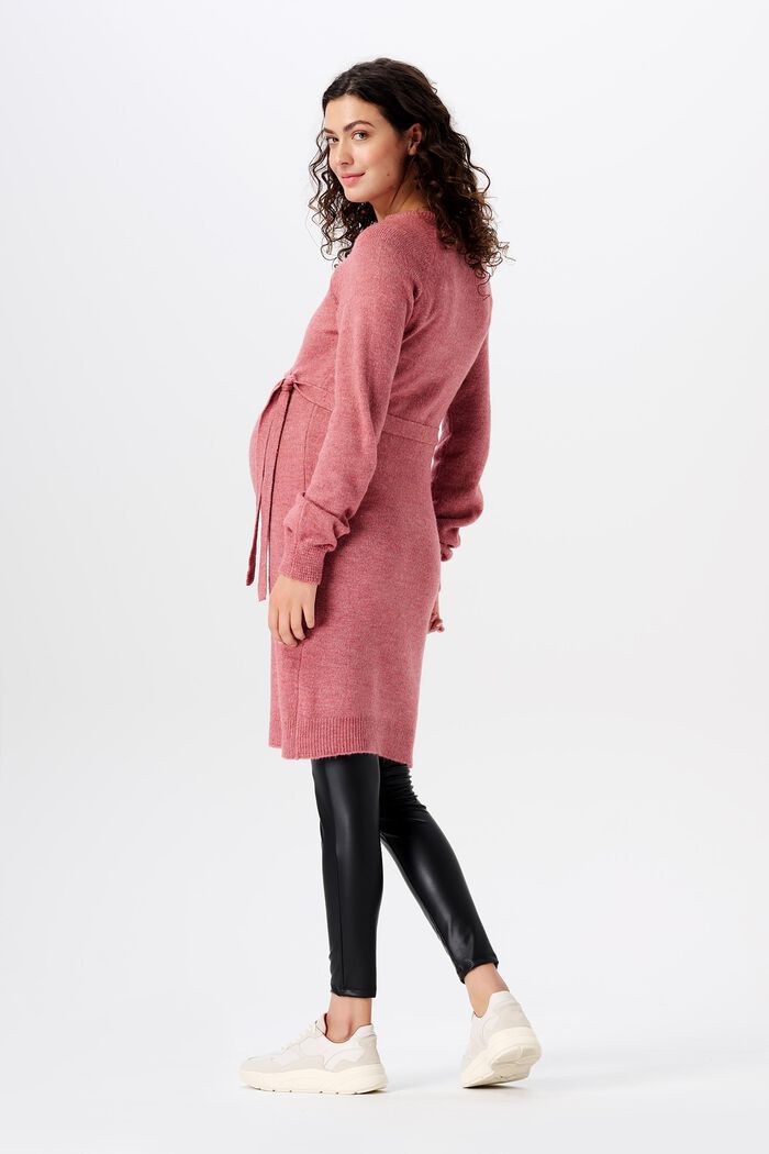 Umstands-Leggings in Lederoptik