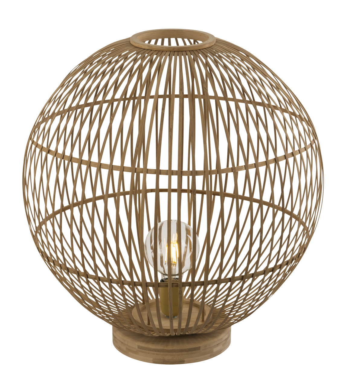 Globo Lighting - HILDEGARD - Tischleuchte Bambus naturfarben, 1x E27