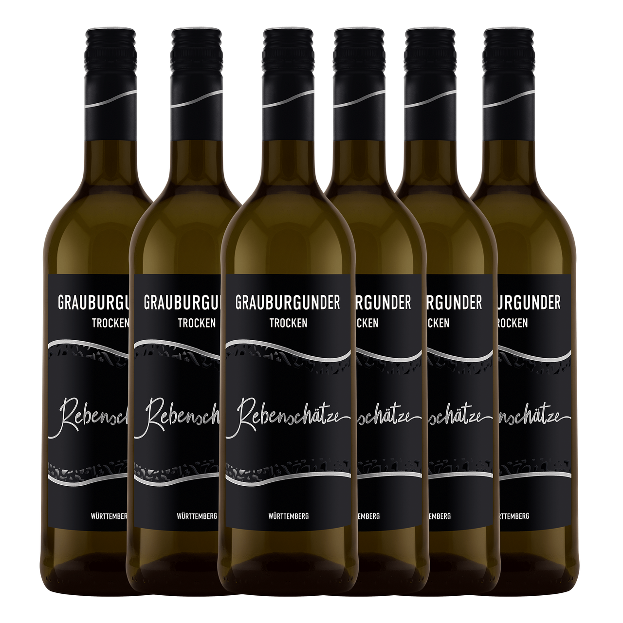 Württembergische WZG Rebenschätze Grauburgunder Qualitätswein trocken 6er Karton 0,75L