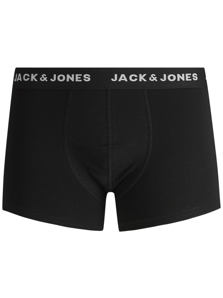 Jack & Jones 7er Pack Boxershorts Basic Trunks Unterhosen JACBASIC in Schwarz-3 günstig kaufen