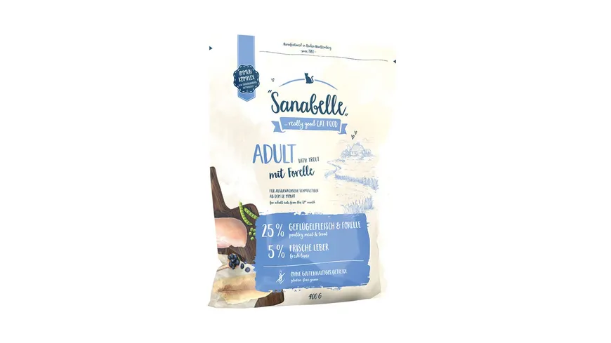 Sanabelle Katzentrockenfutter Adult Forelle 400 g 400 g