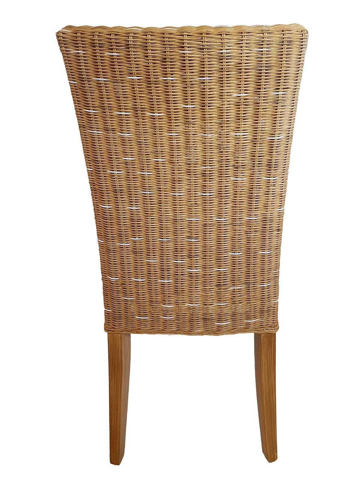 Minara Rattanstuhl Esszimmer Stühle Rattanstühle Wintergarten Korbstühle Cardine 6 Stück