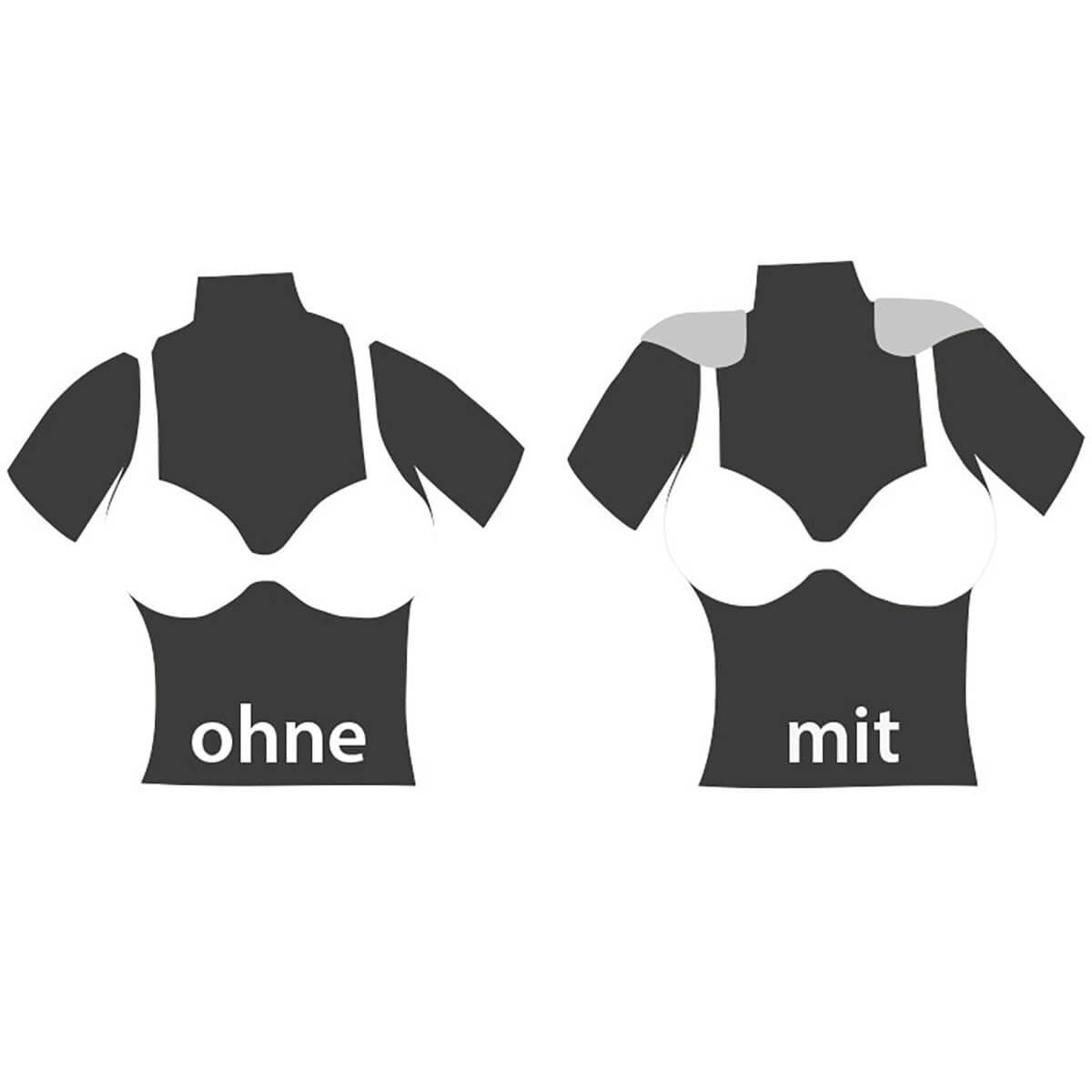 Miss Perfect BH-Träger W2G20141142145161162165, Schulterpolster mit Lasche für BH Träger in Regular oder Full Size