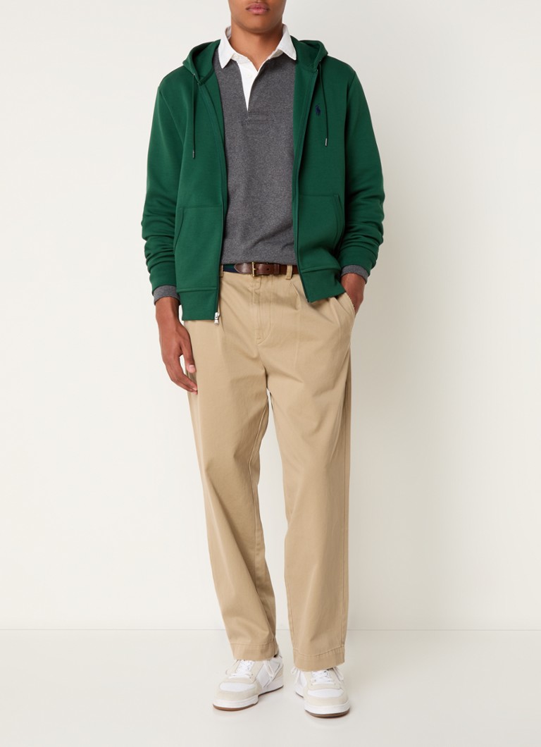 Hanorac Ralph Lauren cu buzunare laterale și logo brodat.