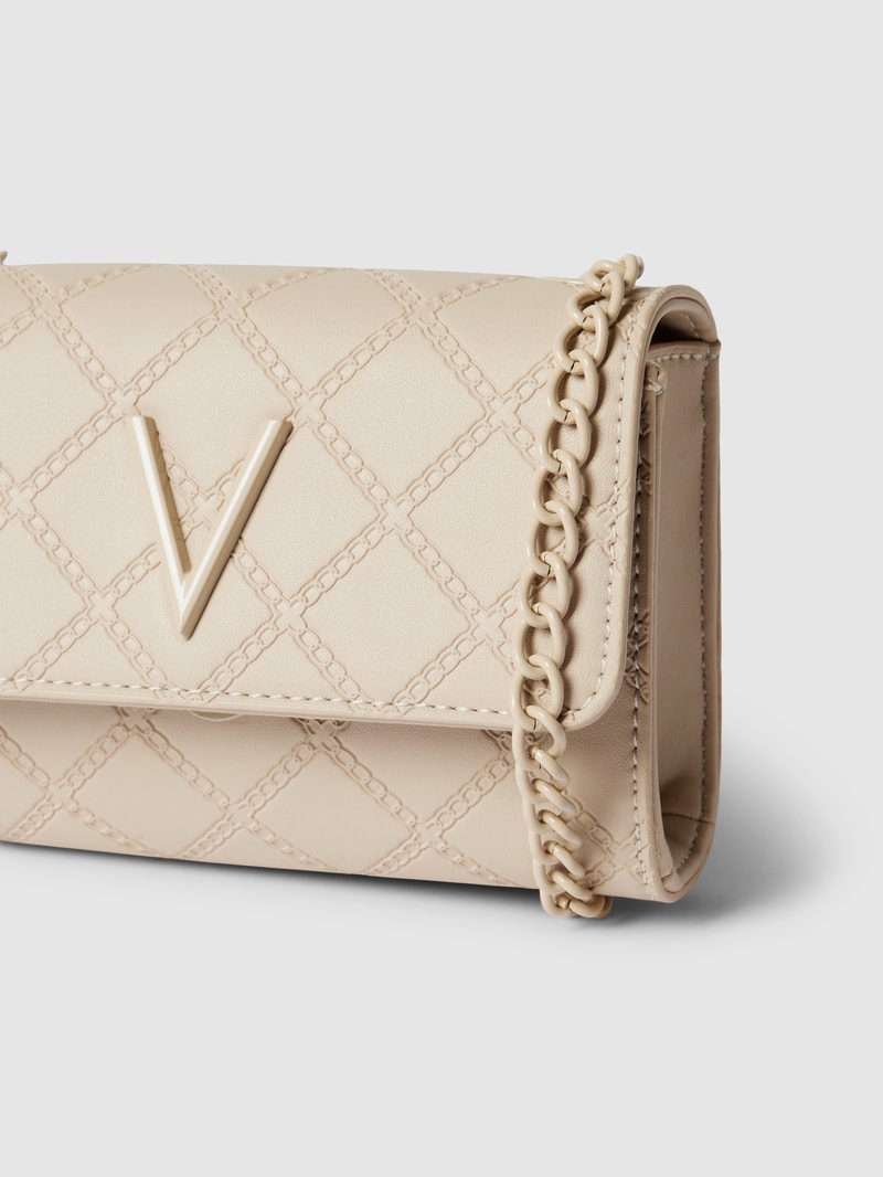 Handtasche mit Allover-Muster Modell 'BLUSH' in ecru