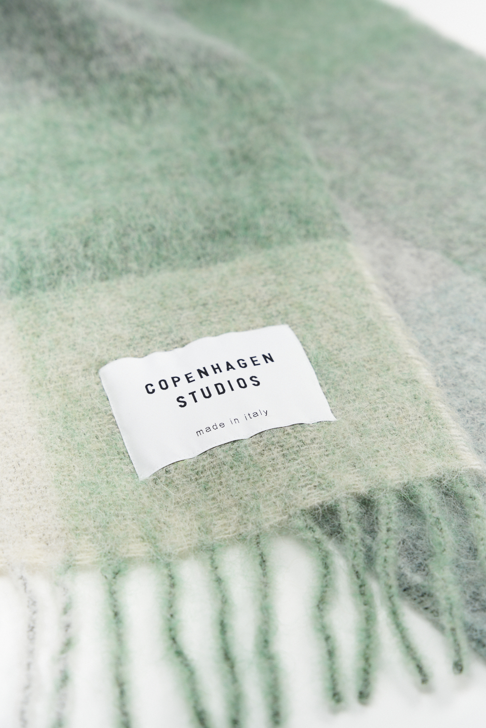 CPH SHAWL 4 wool mix jade green