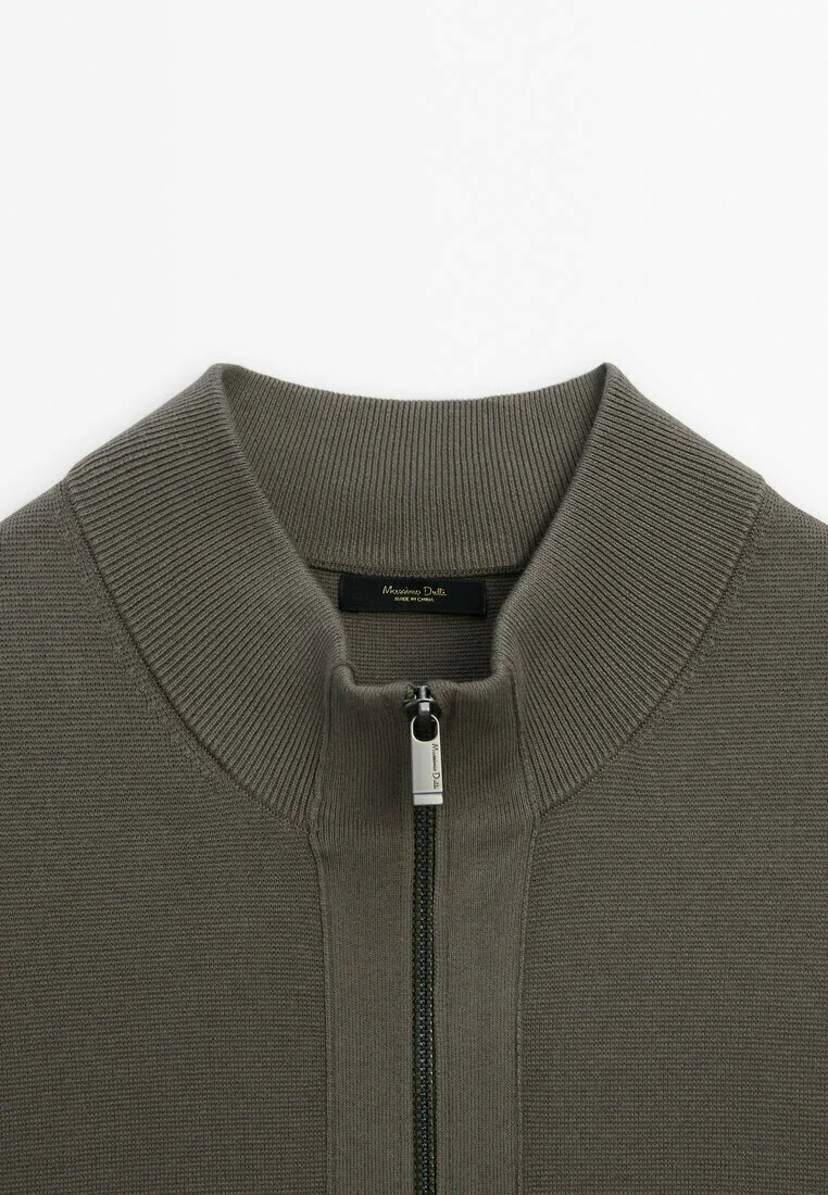 Massimo Dutti MILANO CON CUELLO ALTO Y CREMALLERA - Cárdigan