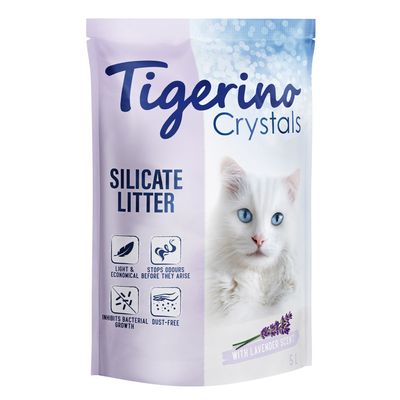 Tigerino Crystals Katzenstreu – Lavendelduft
